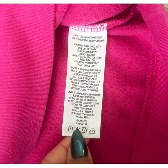 Calvin Klein Jeans Pink CK Logo Hoodie Womens Size M - Picture 4 of 7